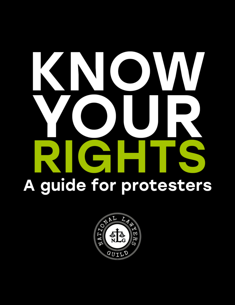 Know Your Rights Guide for Protesters