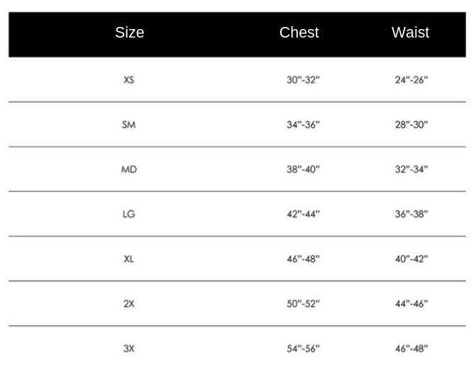T-Shirt Size Chart - National Lawyers Guild